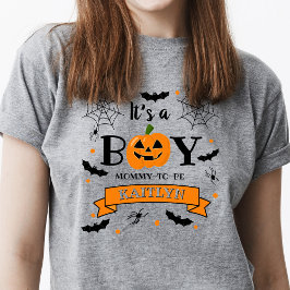 Pumpkin Halloween Baby Shower T Shirt
