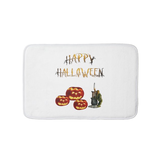 Pumpkin Halloween Badrumsmatta (Framsidan)