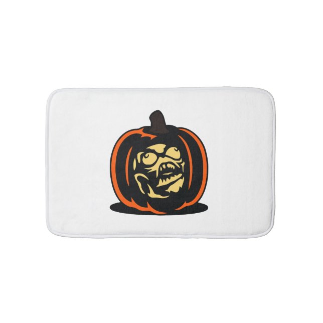Pumpkin Halloween Badrumsmatta (Framsidan)