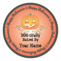 Pumpkin Halloween Baked av Sticker