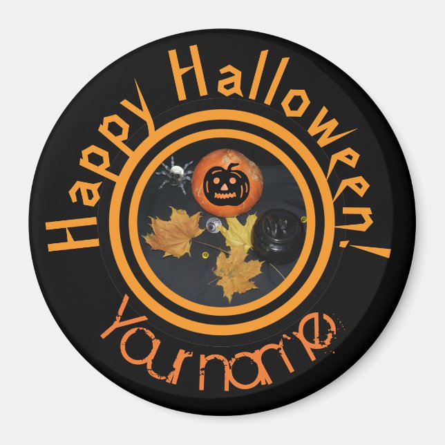 Pumpkin Halloween decor Magnet (Framsidan)