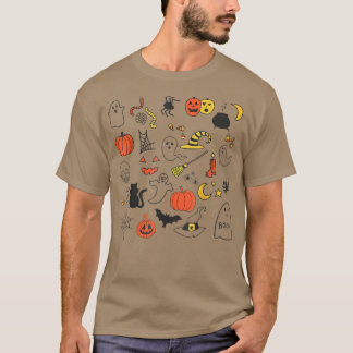 Pumpkin Halloween Fall Autumn Vintage Spooky Witch T Shirt