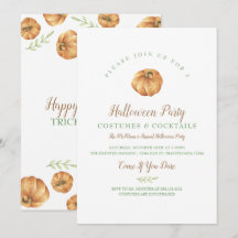 Pumpkin Halloween fest-inbjudan