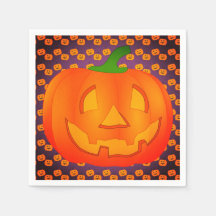 Pumpkin Halloween fest Napkins
