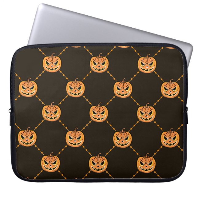 Pumpkin Halloween fest tema. Laptop Fodral (Framsidan)