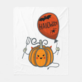 Pumpkin Halloween Fleecefilt