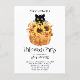 Pumpkin Halloween-inbjudan Inbjudan Vykort