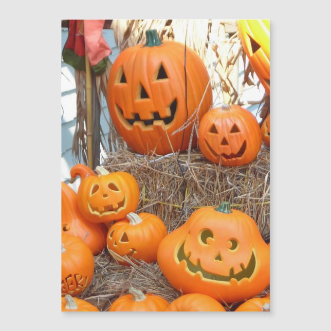 Pumpkin halloween jack o lantern orange pumpor (Framsida)
