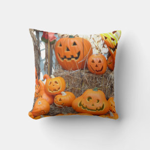 Pumpkin halloween jack o lantern orange pumpor kudde