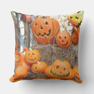Pumpkin halloween jack o lantern orange pumpor kudde