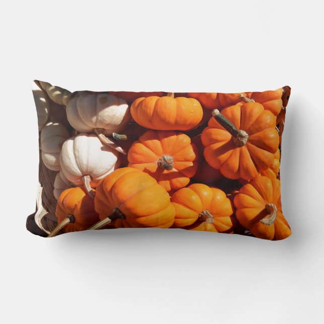 Pumpkin halloween jack o lantern orange pumpor lumbarkudde (Framsida)