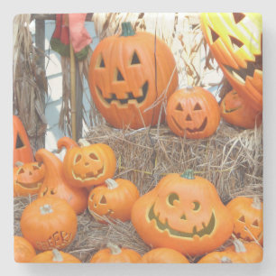 Pumpkin halloween jack o lantern orange pumpor stenunderlägg