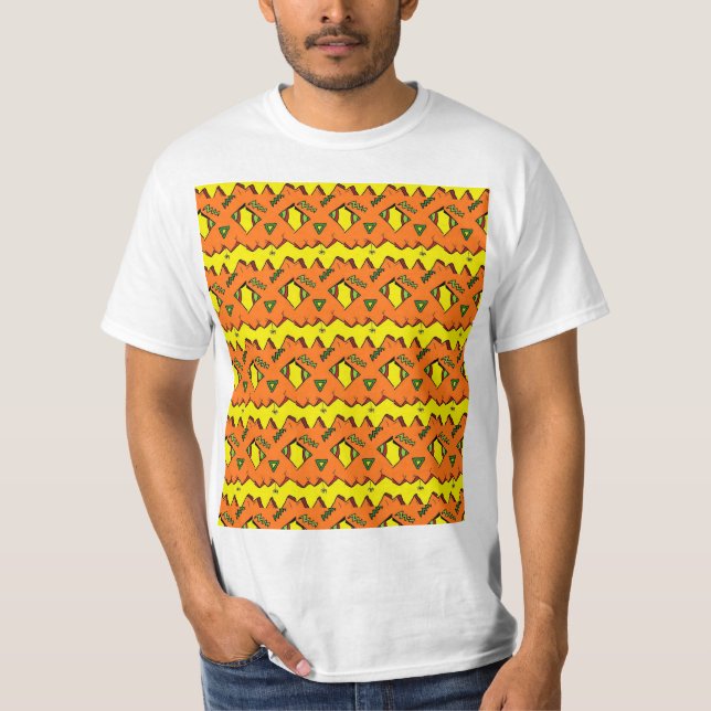 Pumpkin Halloween Jack-O-Lantern & Spider Tee (Framsida)