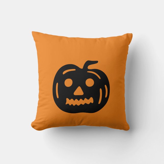 Pumpkin Halloween Kudde (Framsida)