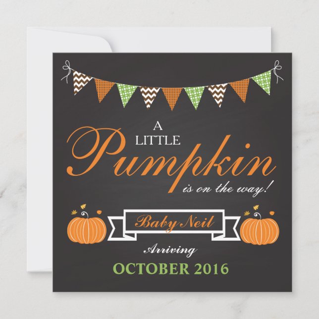 Pumpkin Halloween-meddelande om fallissemang Gravi Meddelande (Framsida)