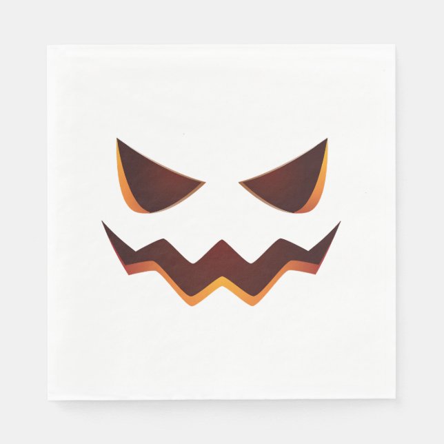 Pumpkin Halloween Pappersservett (Framsidan)