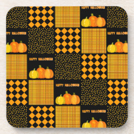 Pumpkin Halloween Patchwork Mönster Underlägg