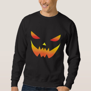 Pumpkin Halloween Pumpkin Ansikte Pumpkin Mask Pum Lång Ärmad Tröja