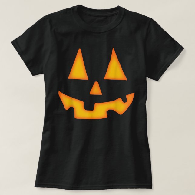 Pumpkin Halloween Shirts för manar Women Jack O La T Shirt (Design framsida)