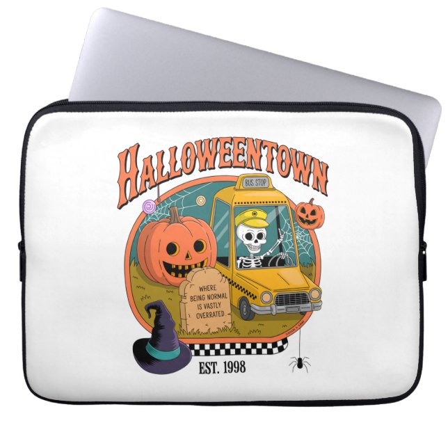 Pumpkin Halloweentown Universiteten Laptop Fodral (Framsidan)