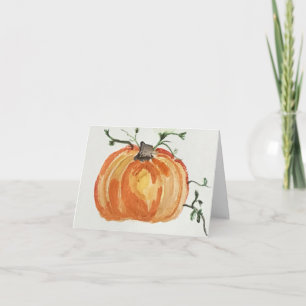 Pumpkin-hälsningskort Anteckningskort