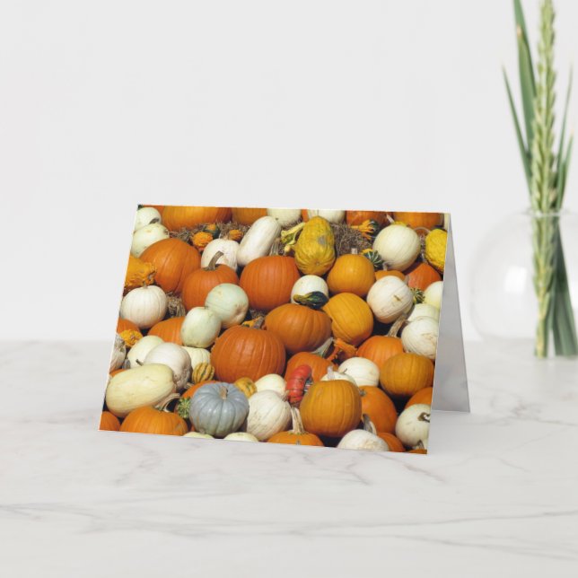 Pumpkin-hälsningskort Helgkort (Framsida)