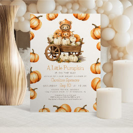 Pumpkin Harvest Autumn Shower-inbjudan för hösten Inbjudningar