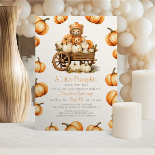 Pumpkin Harvest Autumn Shower-inbjudan för hösten Inbjudningar