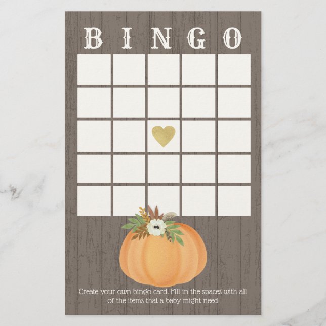 Pumpkin Harvest Bingo (Framsida)