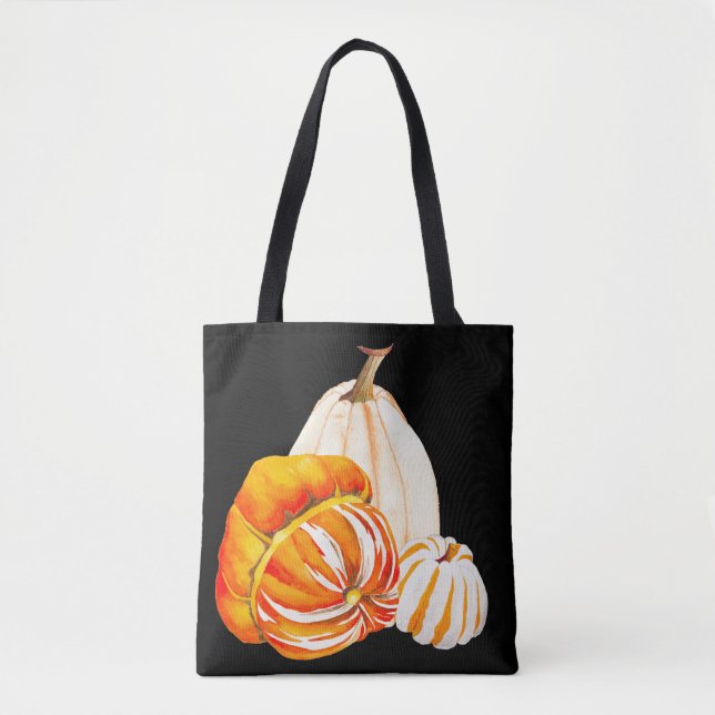Pumpkin Harvest on a Shoulder Tote Tygkasse (Framsida)