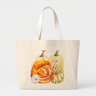 Pumpkin Harvest on a Tote Bag (13-VI) Jumbo Tygkasse