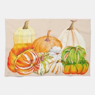 Pumpkin Harvest på ett köksduk Kökshandduk