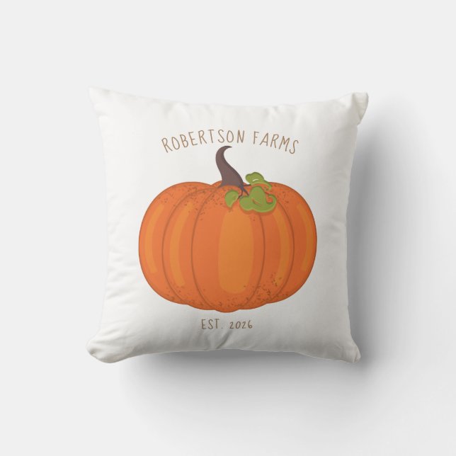 Pumpkin Harvest Personlig Kudde (Framsida)