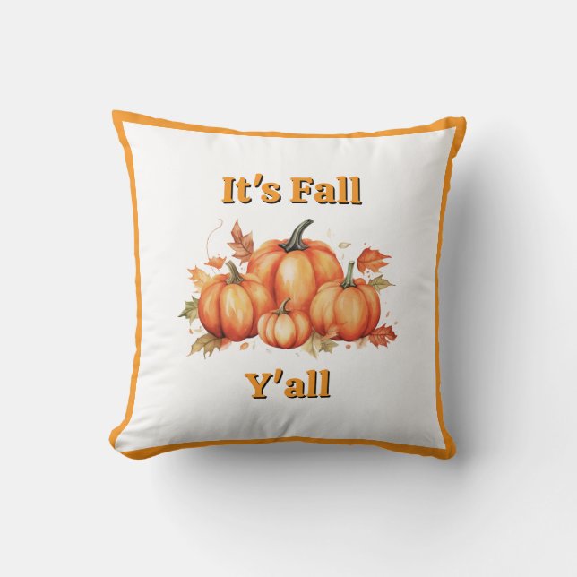 Pumpkin Harvest - Rustic Fall Decor Kudde (Framsida)