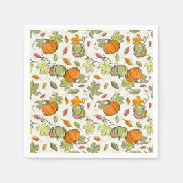 Pumpkin Harvest Thanksgiving Pappersservett