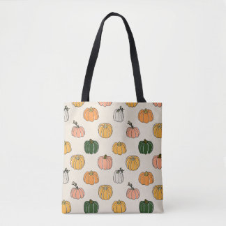 Pumpkin Harvest vintage Seamless Pattern Tygkasse