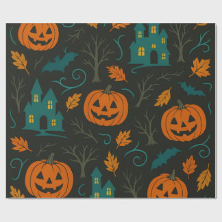 Pumpkin Haunt Mönster Presentpapper