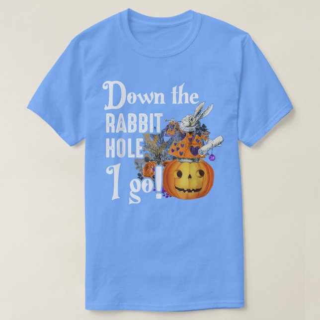 Pumpkin Haunted Halloween Alice Rabbit Halloween T Shirt (Design framsida)