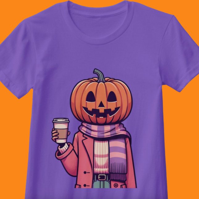 Pumpkin Head Coffee Fall Season Shirt T (Pumpkin Head Coffee Fall Season Shirt)