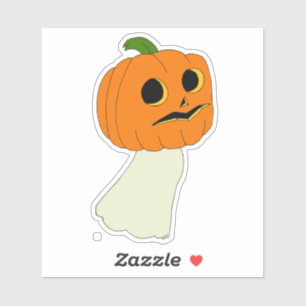 Pumpkin head-spöke klistermärken
