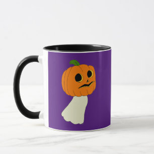 Pumpkin head-spöke mugg