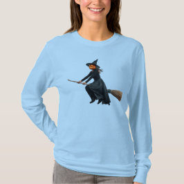 Pumpkin Head Witch T Shirt