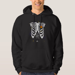Pumpkin Heart i Ribcage Cute Vuxen Kids Hoodie