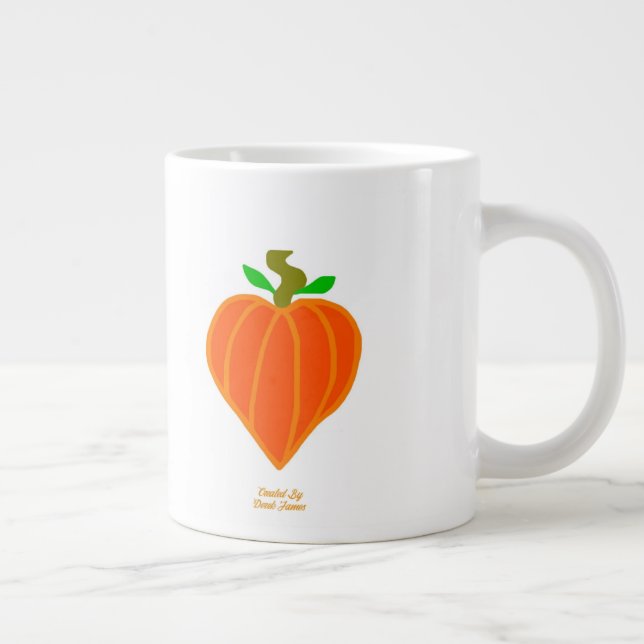 Pumpkin Heart Jumbo Mugg (Höger)