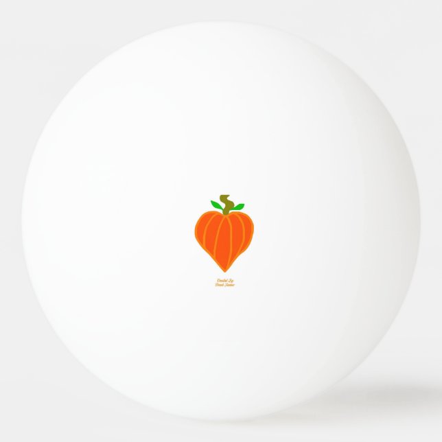 Pumpkin Heart Ping Pong Boll (Framsidan)