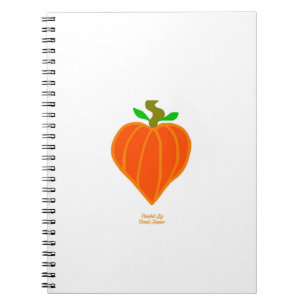 Pumpkin Heart Spiral Photo Notebook Anteckningsbok