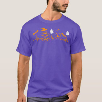 Pumpkin Heartslag Halloween T Shirt