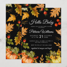 Pumpkin Hej Baby Foliage Autumn Shower