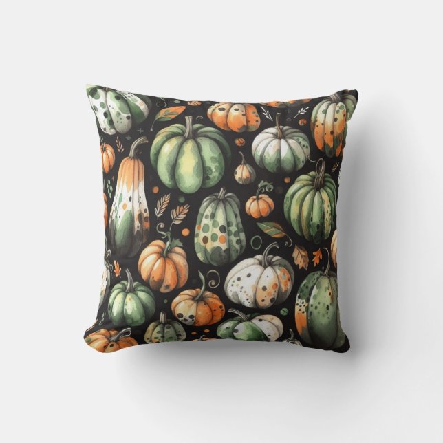 Pumpkin Helloween Wrapping Papper Lakan Kudde (Framsida)