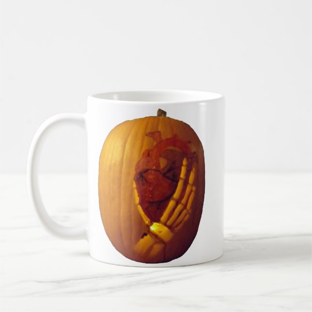 Pumpkin, hjärta i Skeleton Hand Sejdel (Vänster)